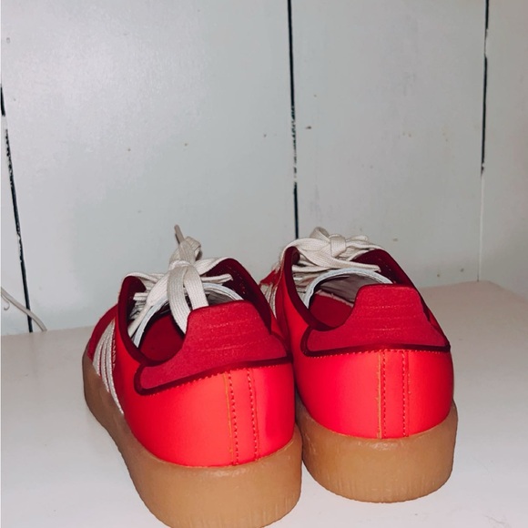 Adidas Samba Red and White Sneakers - Picture 4 of 5